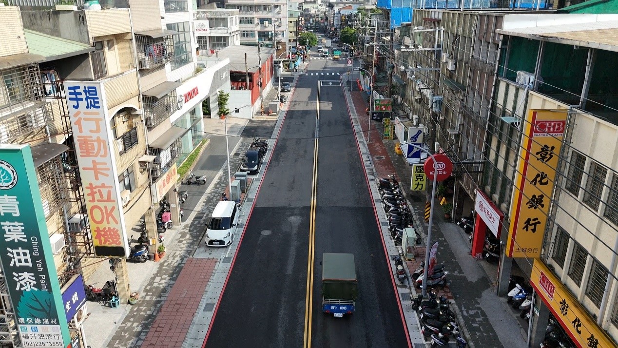 中央路2段（千歲路至中華路）改善後