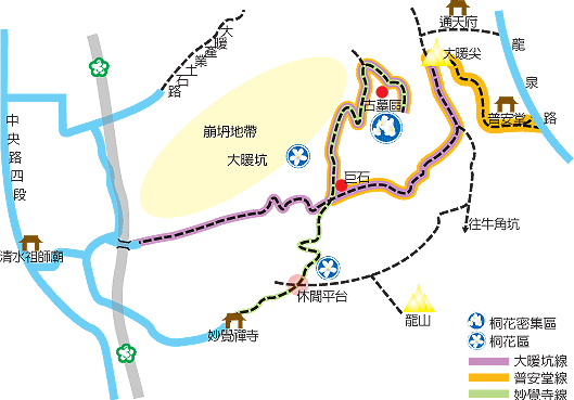 大暖尖山系列步道路線